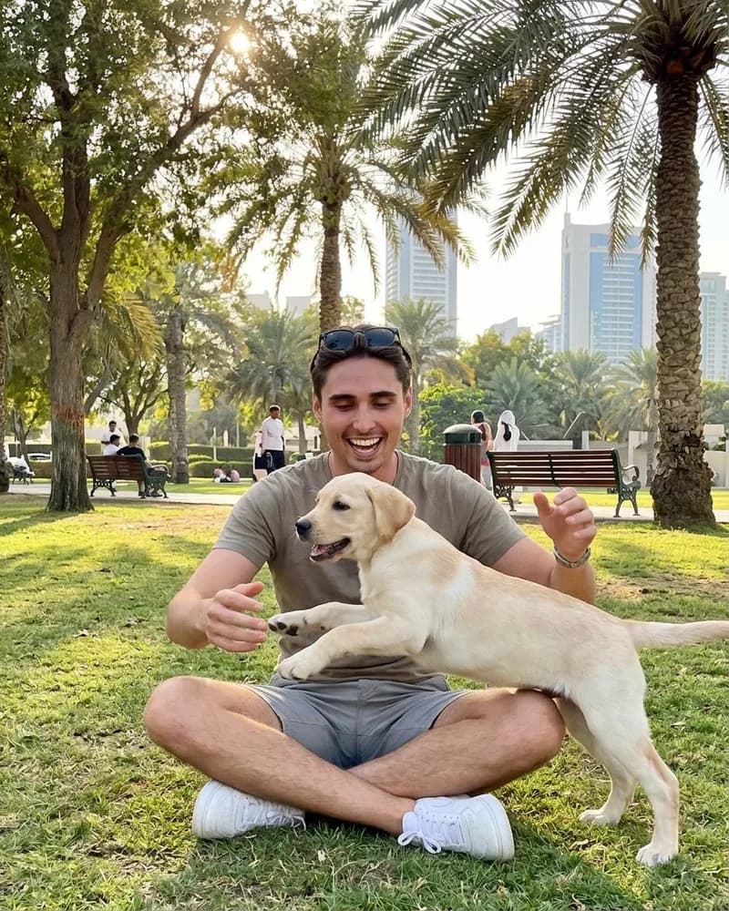 AI-generated dating profile photo example